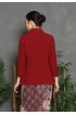 Lyne Halim Kebaya Puspa Bordir Marun – Atasan Wanita Elegan Modern, BLO-8456